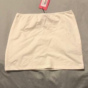 Edikted Classic White Women's Mini Skirt